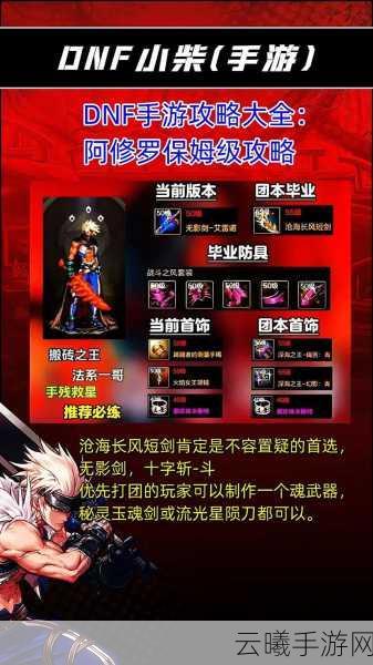 DNF手游修罗职业深度解析,掌握高效输出与连招,揭秘必用核心技能选择策略