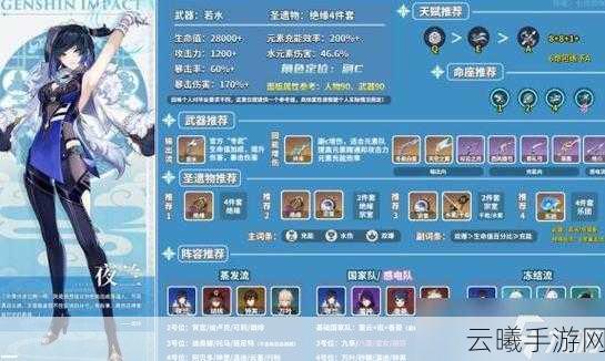 原神夜兰毕业面板属性参考及趣味玩法揭秘