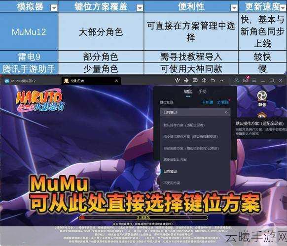 火影手游模拟器最佳设置指南,雷电模拟器键位设置全攻略