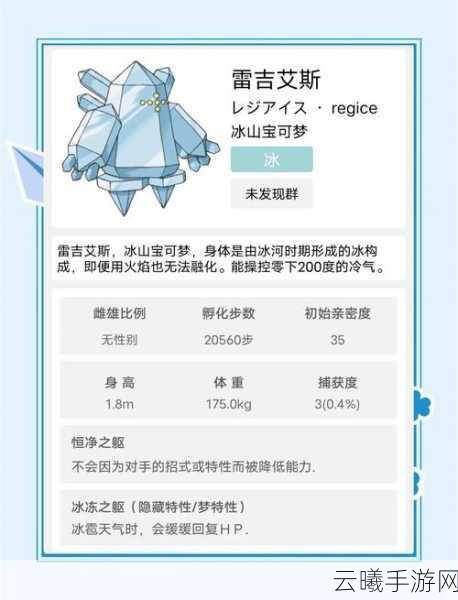 口袋妖怪复刻深度探索,雷吉斯奇鲁全面攻略与趣味玩法揭秘
