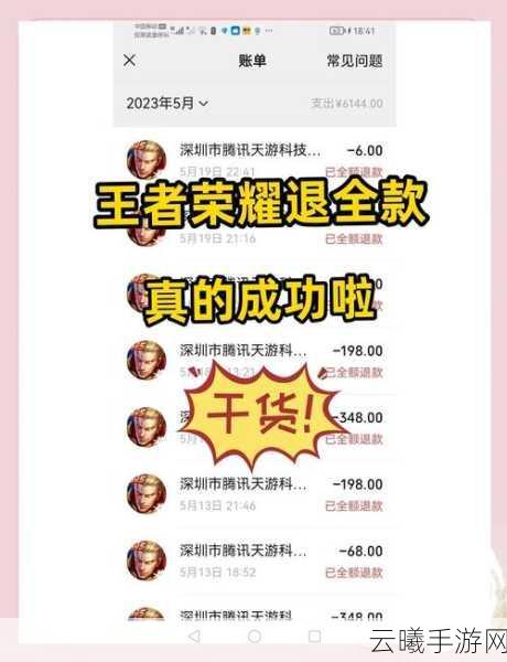 王者荣耀全额退款申请指南及游戏魅力探索