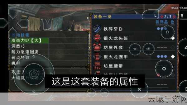 怪物猎人P3手游深度解析，大剑角龙S套搭配与麻痹肉策略全揭秘