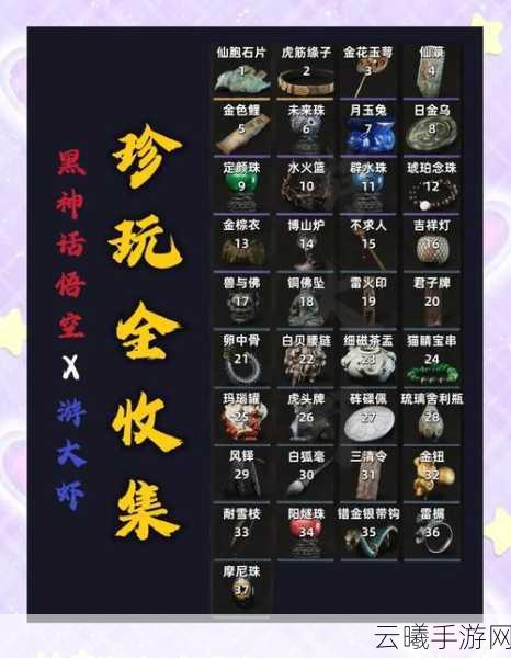 黑神话,悟空君子牌与珍玩藏品获取全揭秘,探索西游新乐趣!