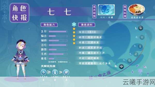 原神七七毕业面板属性详解及趣味玩法探索