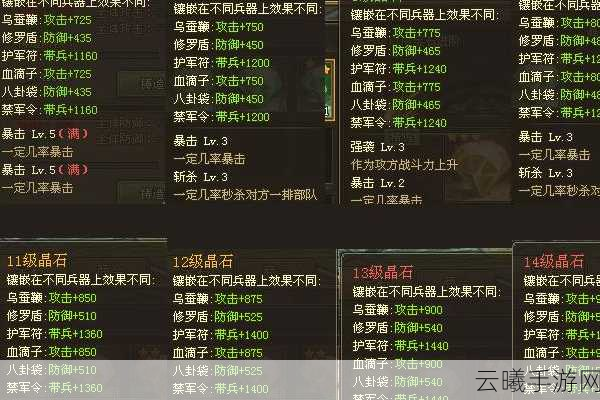 攻城掠地宝石技能搭配全攻略,解锁战斗新玩法!