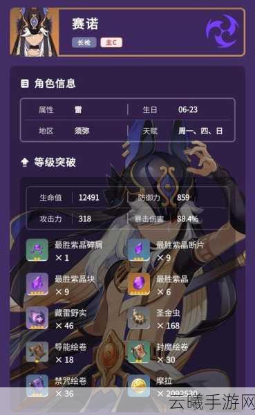 原神赛诺天赋加点与技能升级全攻略，打造雷系站场输出之王