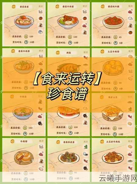 风云岛行动食谱大全解锁，打造你的专属美食冒险之旅！