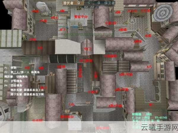穿越火线手游沙漠灰地图潜伏者卡点全攻略,智取与勇气的较量