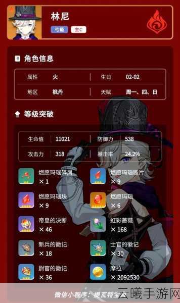 原神林尼抽取与培养全攻略,枫丹大魔术师的魅力探索