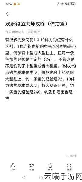 欢乐钓鱼大师体力使用攻略,如何最大化钓鱼乐趣与收益
