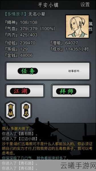 放置江湖第十章深度攻略,揭秘隐藏地图与趣味任务玩法