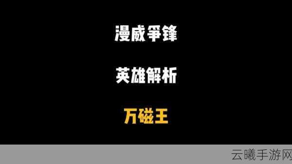 漫威争锋万磁王技能全解析及趣味玩法探索