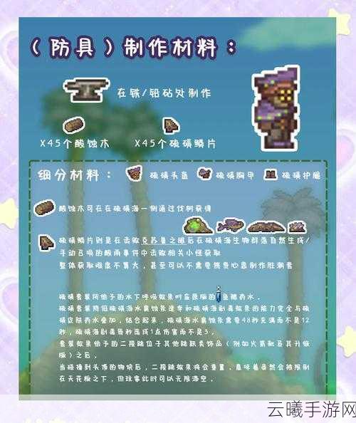 泰拉瑞亚苦力怕服装获取攻略及独特魅力揭秘