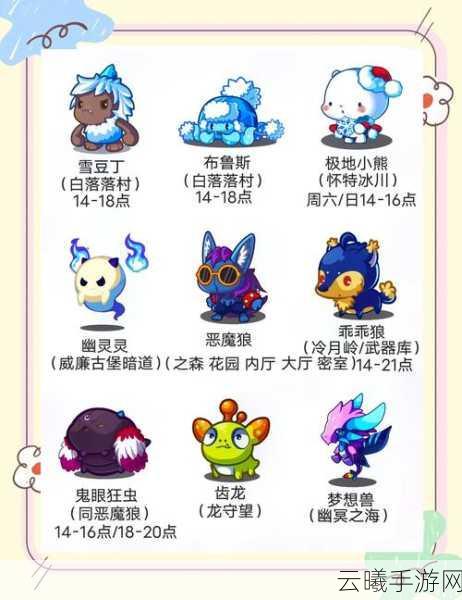 宠物王国外传手游资讯,揭秘凯伊鲁捕捉地点与趣味玩法