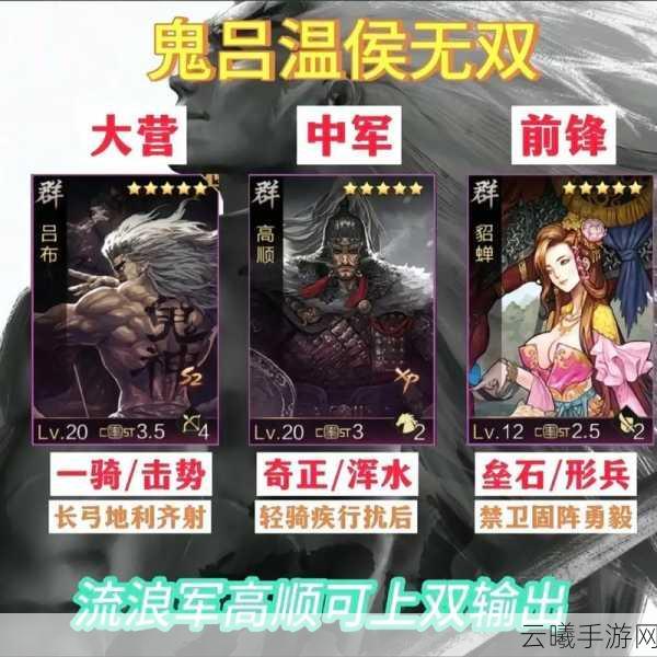 率土之滨手游T0队伍排行榜及趣味玩法深度解析