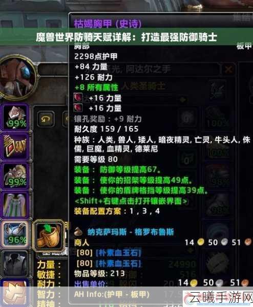 魔兽世界WLK手游版，防骑属性深度剖析与趣味玩法探索