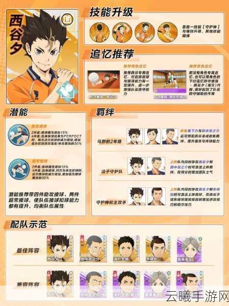 排球少年，新征程手游资讯——西谷夕练习揭秘，热血挑战等你来战！