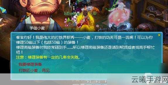 梦幻西游手游,探索修理失败3次装备背后的奥秘与趣味新玩法