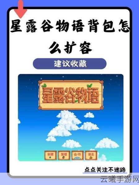 星露谷物语背包扩大全攻略，解锁更多存储空间，畅享乡村生活！