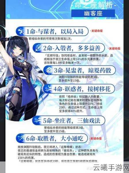 原神夜兰角色深度解析，圣遗物推荐与趣味玩法大揭秘