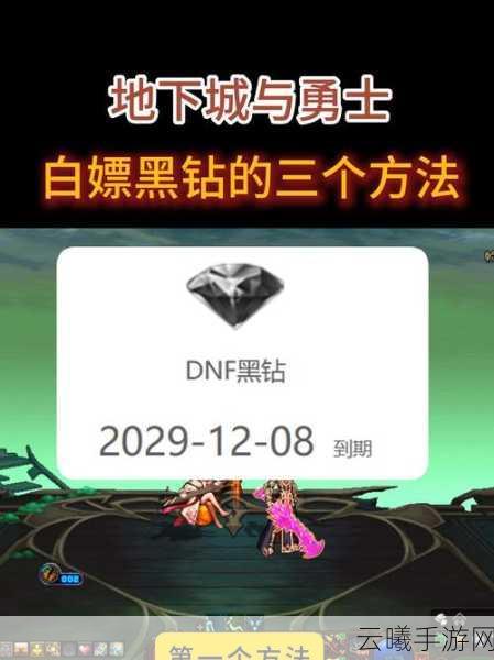 DNF手游黑钻贵族特权详解,如何开通及趣味玩法探索