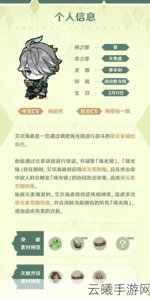 原神艾尔海森武器推荐及趣味玩法深度解析