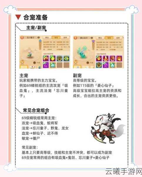 神雕侠侣2手游大理门派宠物搭配全攻略，打造最强辅助之旅