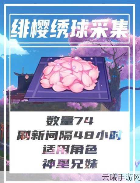 原神绯樱绣球采集攻略及趣味玩法揭秘