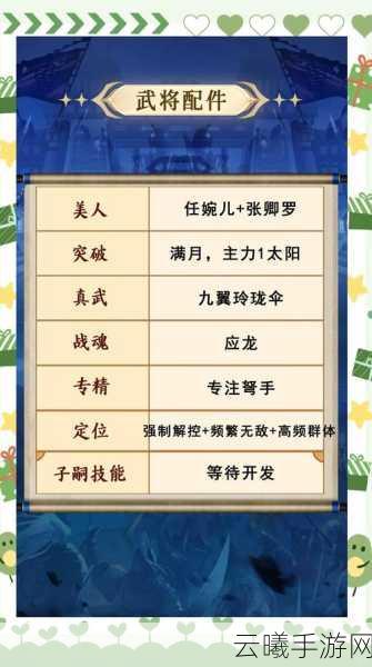 天涯明月刀手游天香伙伴搭配全攻略,打造最强辅助阵容!