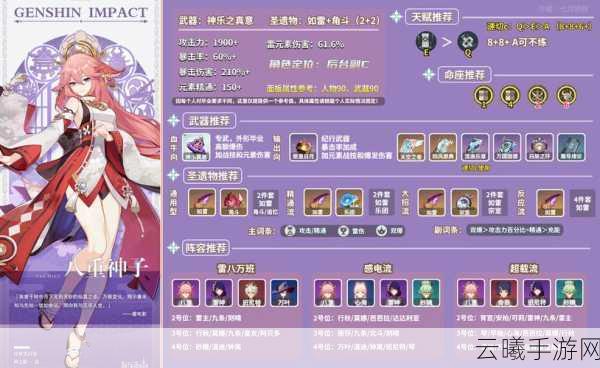 原神八重神子主C配队全攻略，解锁高效输出与协同战斗新境界