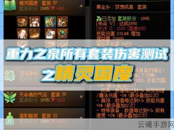 DNF手游千蛛碎影套深度解析,这套装备到底值不值得追?