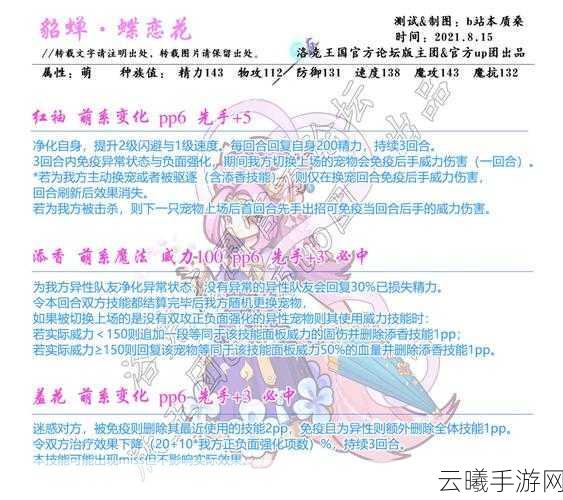 洛克王国吕布鹊踏枝攻略，深度解析技能加点与趣味玩法