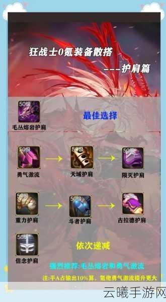 动物大联盟狂战士60级装备搭配攻略，打造无敌战斗狂潮！