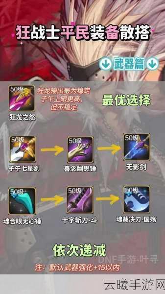 DNF手游前期装备搭配攻略与趣味玩法揭秘