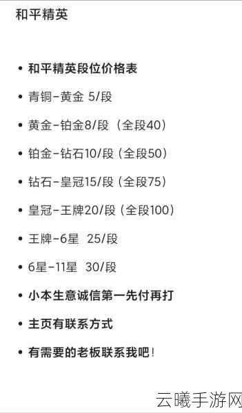 和平精英段位分数详解及趣味玩法探索