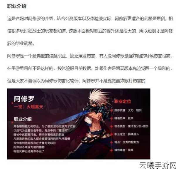 DNF手游阿修罗职业深度解析,值得你投身的奇幻之旅吗?