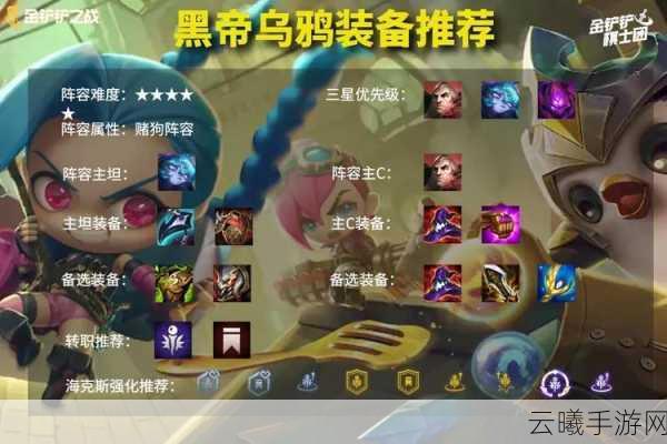 金铲铲之战帝国乌鸦阵容装备全解析及趣味玩法揭秘