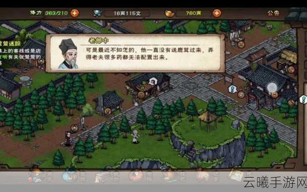 烟雨江湖南阳渡支线与隐藏任务全揭秘,探索武侠世界的无尽奥秘