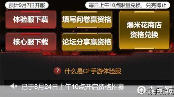 穿越火线手游体验服申请全攻略及趣味玩法揭秘