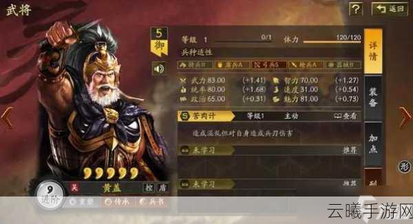三国志战略版黄盖实用性深度剖析，控制型前排的逆袭之路