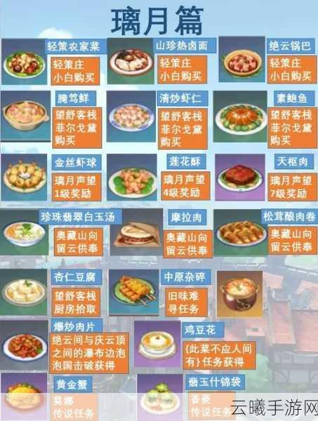 原神扣三丝食谱获取攻略，详细位置与制作方法大揭秘，还有趣味玩法等你来探索！