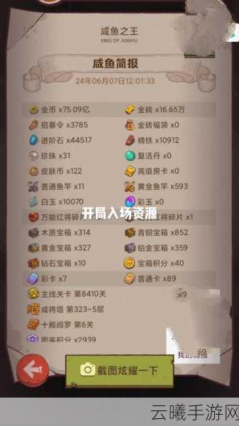 咸鱼之王星驰金鱼强度分析及趣味玩法揭秘