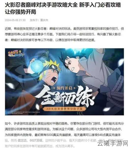 火影忍者巅峰对决流影之棘伙伴选择与玩法全攻略