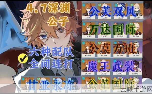 原神公子阵容搭配攻略，极致优化，重塑你的战斗体验与冒险乐趣