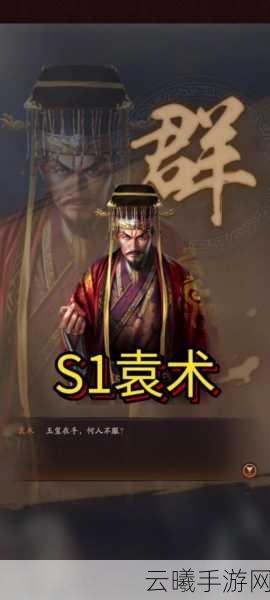 三国志战略版袁术深度解析,如何搭配阵容及趣味玩法揭秘