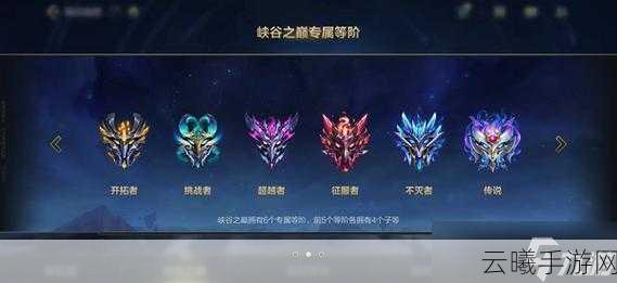 英雄联盟手游峡谷之巅段位等级全面解析及趣味玩法揭秘