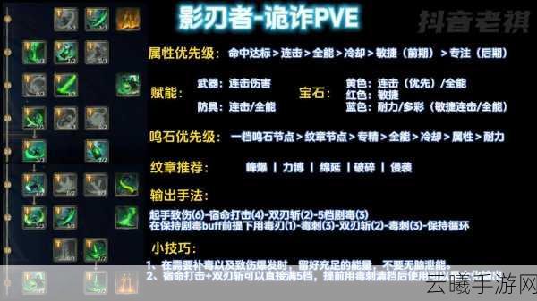 塔瑞斯世界影刃者专精技能全面揭秘，暗影中的致命舞者