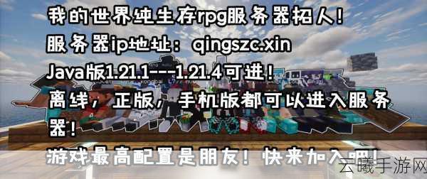 我的世界生存服务器新手服全攻略,从零开始的冒险之旅