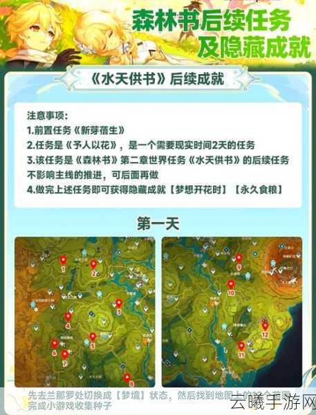 原神森林书世界任务全攻略，解锁未知秘境，探索奇幻之旅