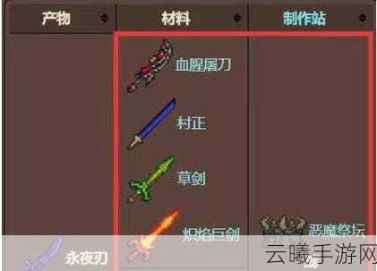 泰拉瑞亚手游资讯，解锁武器染色新玩法，打造个性战斗风格